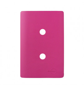 Placa p/ 2 furos 4x2 - Novara Rosa fosco